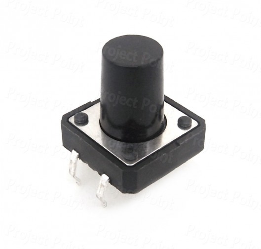 4-Pin 12mm Square Push Button Tact Switch - Height 11mm (Min Order Quantity 1 pc for this Product)