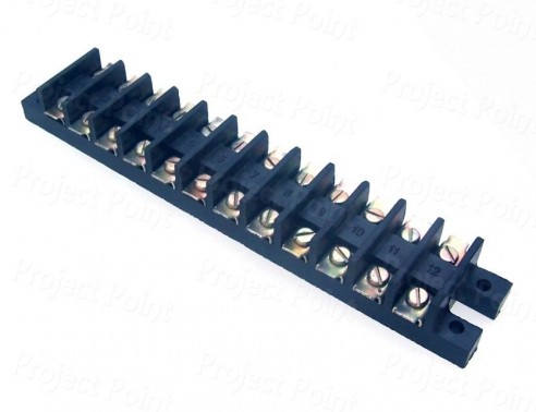 12 Way Heavy Duty Terminal Strip Connector - Open Type (Min Order Quantity 1 pc for this Product)