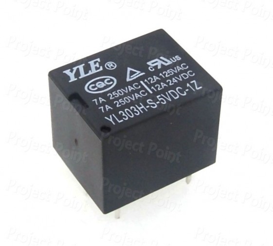 Relay 5V SPDT - 7A 250V AC PCB Type (Min Order Quantity 1 pc for this Product)