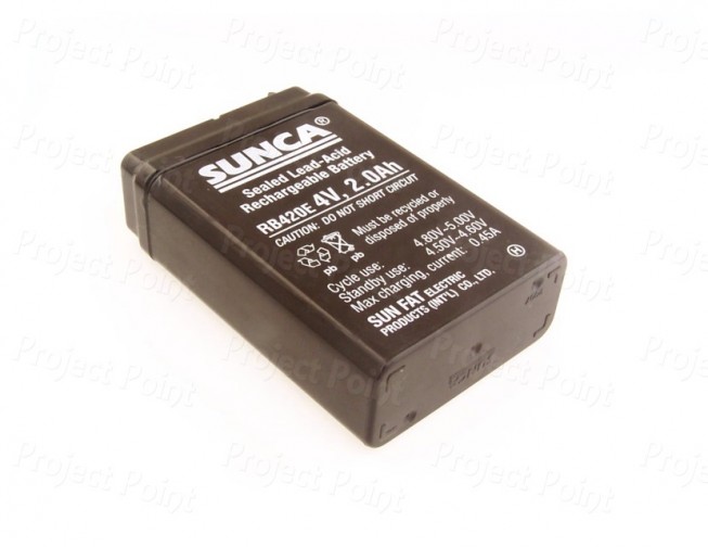 SUNCA 4V 2.0Ah SLA Battery (Min Order Quantity 1 pc for this Product)