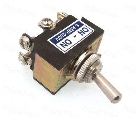 DPDT Heavy Duty Toggle Switch - 6A (Min Order Quantity 1 pc for this Product)