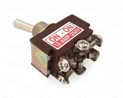 DPDT Heavy Duty Toggle Switch - 10A (Min Order Quantity 1 pc for this Product)