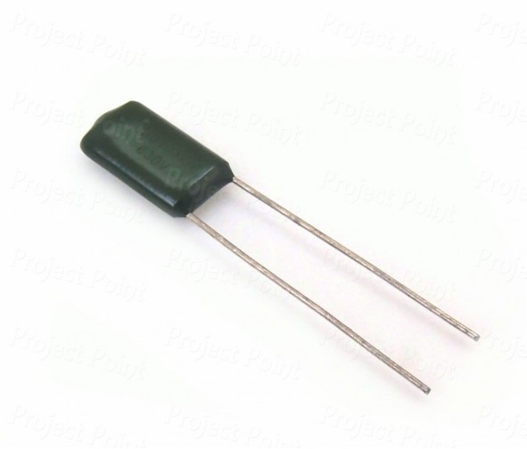 0.01uF - 10nF 630V Non-Polar Polyester Capacitor - Green (Min Order Quantity 1 pc for this Product)