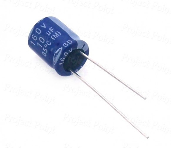10uF 160V Electrolytic Capacitor - Samwha (Min Order Quantity 1 pc for this Product)