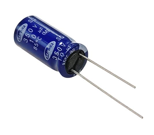 10uF 350V Electrolytic Capacitor - Samwha (Min Order Quantity 1 pc for this Product)