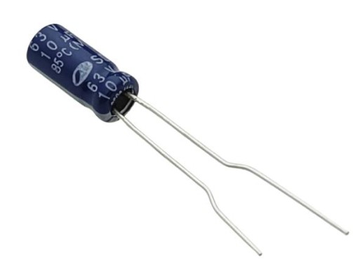 10uF 63V Electrolytic Capacitor - Samwha (Min Order Quantity 1pc for this Product)