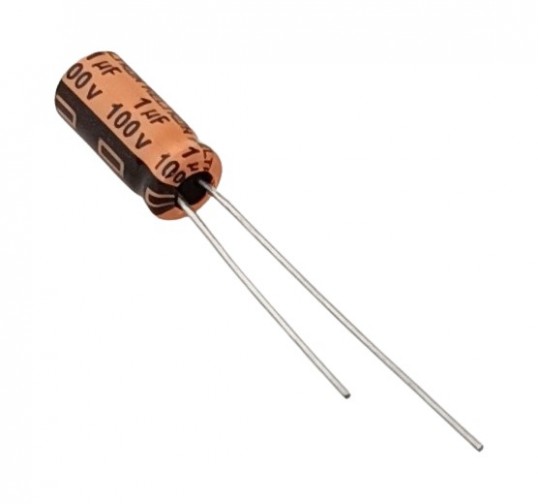 1uF 100V High Quality Electrolytic Capacitor - Keltron (Min Order Quantity 1 pc for this Product)