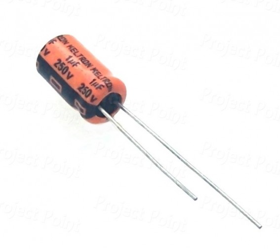1uF 250V High Quality Electrolytic Capacitor - Keltron (Min Order Quantity 1 pc for this Product)