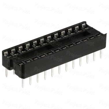 24-Pin Low Cost 0.3in IC Socket (Min Order Quantity 1 pc for this Product)