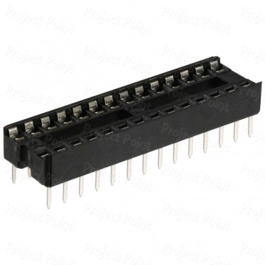 28-Pin Low Cost 0.3in IC Socket (Min Order Quantity 1 pc for this Product)