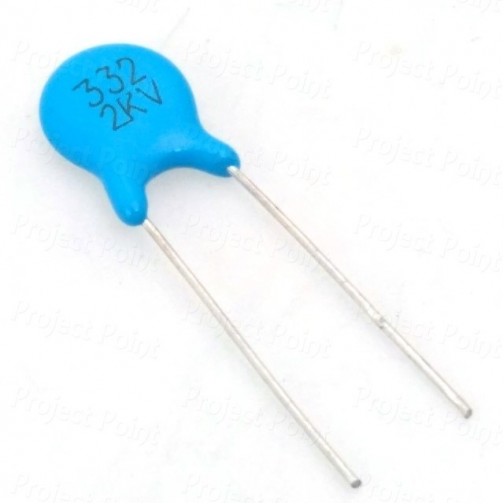 0.0033uF - 3.3nF 2kV High Quality Ceramic Disc Capacitor (Min Order Quantity 1 pc for this Product)