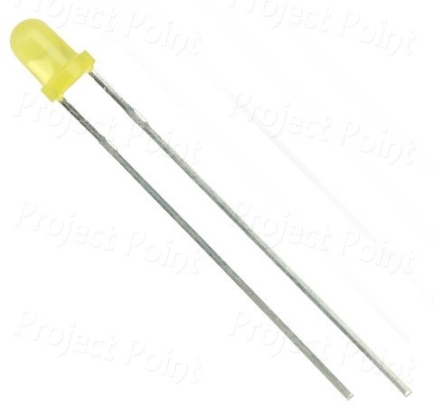 3mm High Quality Diffused Lens Dark Yellow LED (Min Order Quantity 1 pc for this Product)