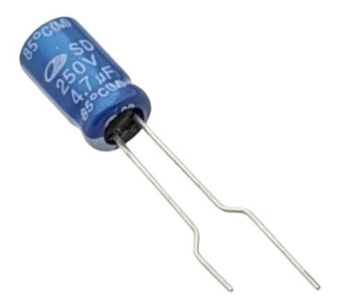 4.7uF 250V Electrolytic Capacitor - Samwha (Min Order Quantity 1 pc for this Product)