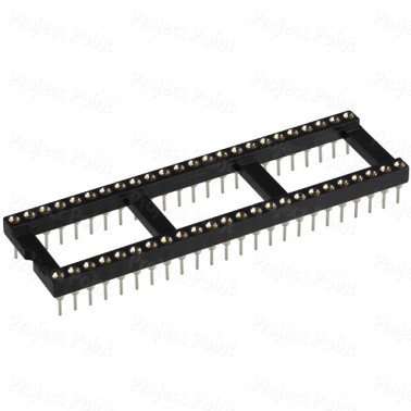 48-Pin High Reliability Machined Contacts IC Socket (Min Order Quantity 1 pc for this Product)