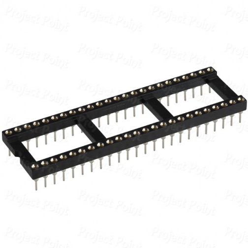 48-Pin High Reliability Machined Contacts IC Socket (Min Order Quantity 1 pc for this Product)