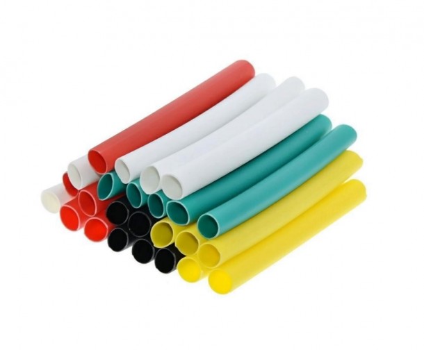 Pre-Cut Heat Shrink Tube 5mm x 100mm Assorted - 100pcs (Min Order Quantity 1 pac for this Product)