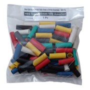 Pre-Cut Heat Shrink Tube 5mm x 20mm Assorted - 100 Pcs