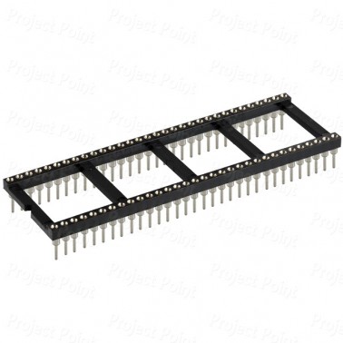 64-Pin High Reliability Machined Contacts IC Socket (Min Order Quantity 1 pc for this Product)