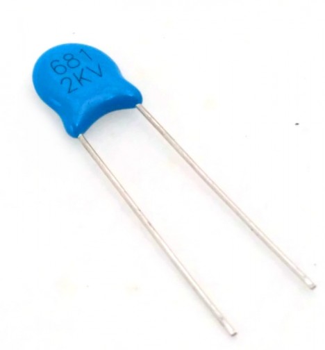 680pF 2kV High Quality Ceramic Disc Capacitor (Min Order Quantity 1 pc for this Product)