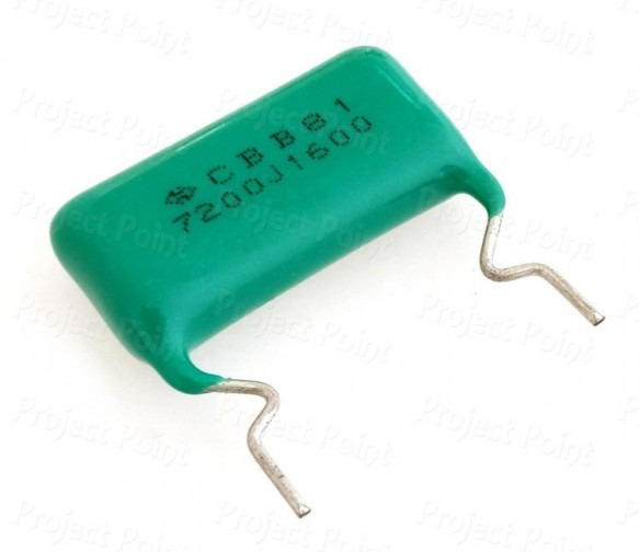 0.0072uF (7.2nF) 1600V Non-Polar Polypropylene Film Capacitor (Min Order Quantity 1 pc for this Product)