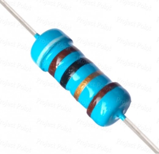 91 Ohm 1W Metal Film Resistor 1% - Medium Quality (Min Order Quantity 1 pc for this Product)