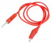 4mm Banana Plug to Alligator (Crocodile) Cable - 6A 40cm Red