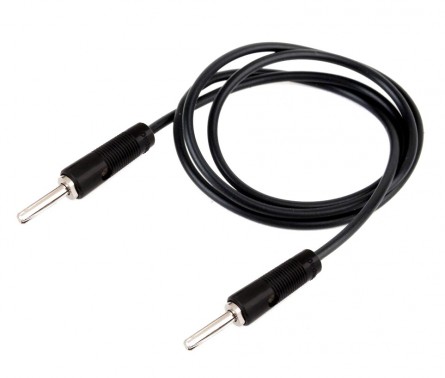 4mm Banana Plug to Banana Plug Cable - 24A 100cm Black (Min Order Quantity 1pc for this Product)