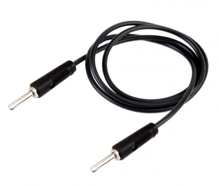 4mm Banana Plug to Banana Plug Cable - 18A 500cm Black (Min Order Quantity 1pc for this Product)