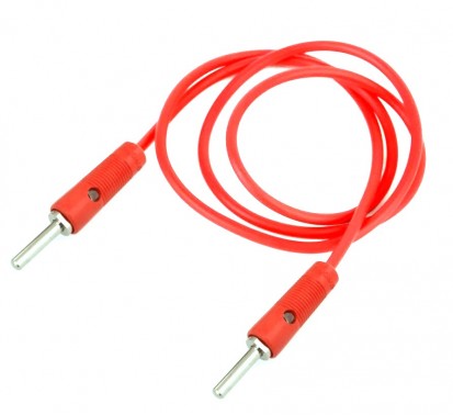 4mm Banana Plug to Banana Plug Cable - 10A 50cm Red (Min Order Quantity 1pc for this Product)