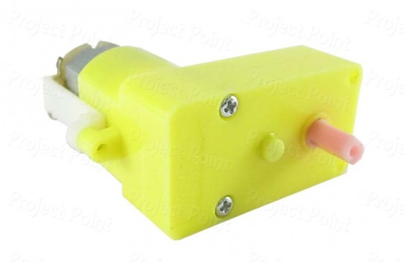 DC Plastic Gear Motor, Side Shaft 120 RPM (Min Order Quantity 1 pc for this Product)