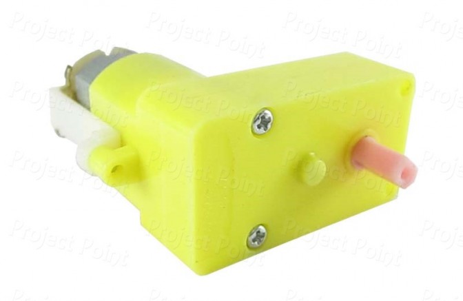 DC Plastic Gear Motor, Side Shaft 150 RPM (Min Order Quantity 1 pc for this Product)