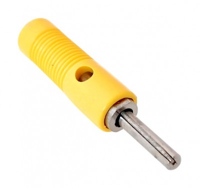 4mm Banana Plug Stackable Yellow - Prime (Min Order Quantity 1 pc for this Product)