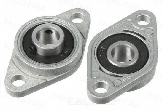 8mm Self-aligning Flange Bearing with Pillow Block - KFL08 - Low Quality (Min Order Quantity 1 pc for this Product)