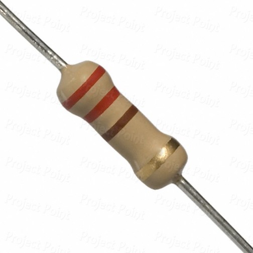 220 Ohm 0.5W Carbon Film Resistor 5% - High Quality (Min Order Quantity 1 pc for this Product)