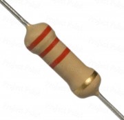 2.2K Ohm 1W Carbon Film Resistor 5% - High Quality