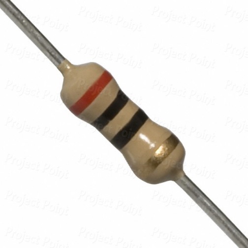 20 Ohm 0.25W Carbon Film Resistor 5% - High Quality (Min Order Quantity 1 pc for this Product)