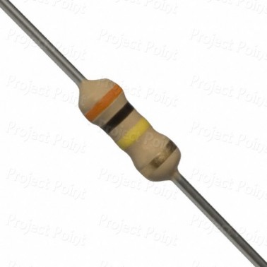 300K Ohm 0.25W Carbon Film Resistor 5% - Medium Quality (Min Order Quantity 1pc for this Product)