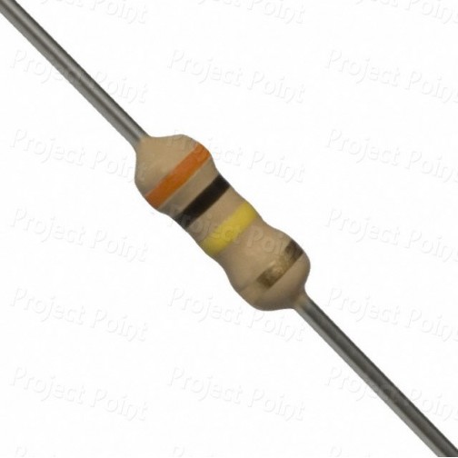 300K Ohm 0.25W Carbon Film Resistor 5% - Medium Quality (Min Order Quantity 1 pc for this Product)