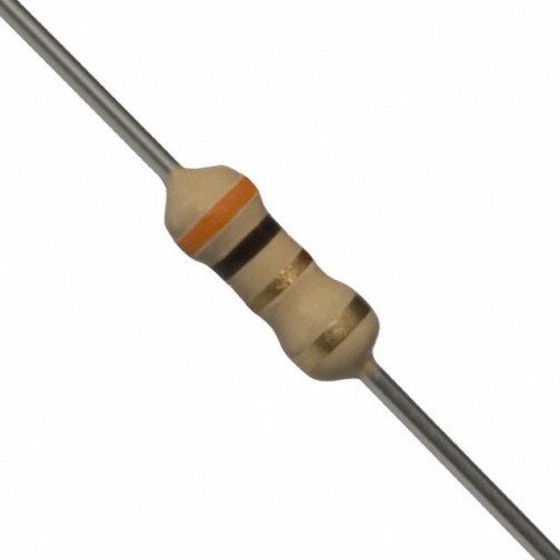 3 Ohm 0.25W Carbon Film Resistor 5% - Medium Quality (Min Order Quantity 1 pc for this Product)