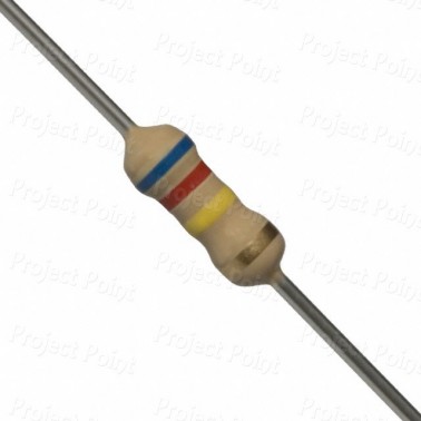 620K Ohm 0.25W Carbon Film Resistor 5% - Medium Quality (Min Order Quantity 1pc for this Product)