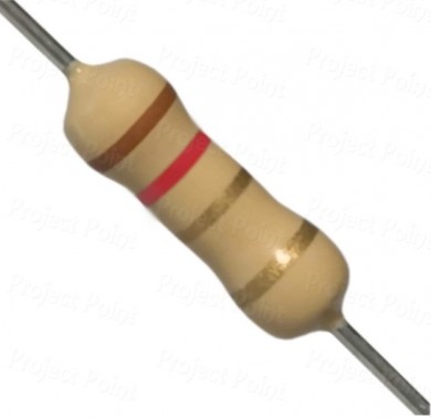 1.2 Ohm 2W Carbon Film Resistor 5% - High Quality (Min Order Quantity 1 pc for this Product)