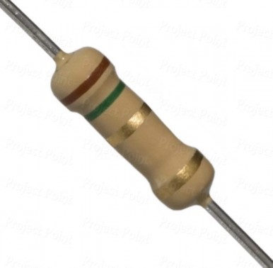 1.5 Ohm 2W Carbon Film Resistor 5% - High Quality (Min Order Quantity 1 pc for this Product)