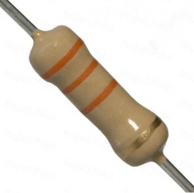 33K Ohm 2W Carbon Film Resistor 5% - High Quality (Min Order Quantity 1 pc for this Product)