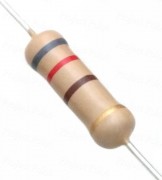 820 Ohm 2W Carbon Film Resistor 5% - High Quality