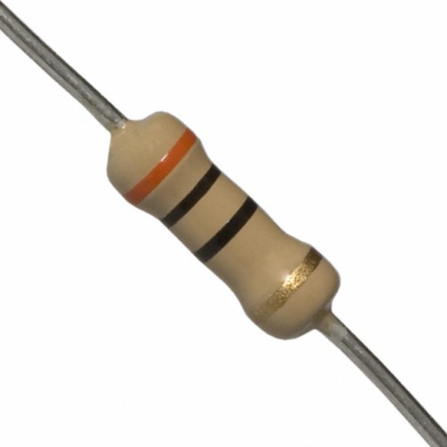 30 Ohm 0.5W Carbon Film Resistor 5% - High Quality (Min Order Quantity 1 pc for this Product)