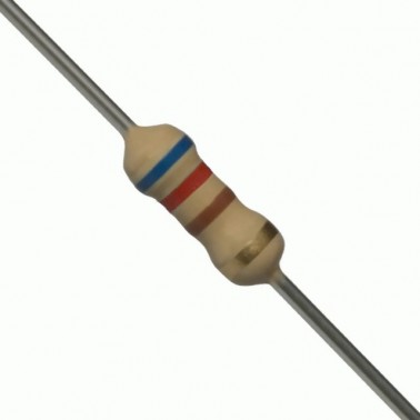 620 Ohm 0.25W Carbon Film Resistor 5% - High Quality (Min Order Quantity 1pc for this Product)