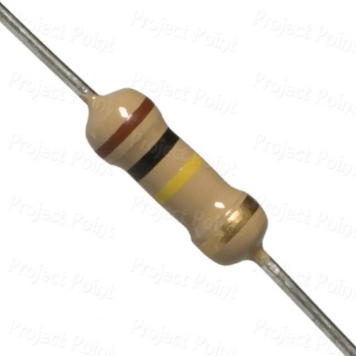 100K Ohm 0.5W Carbon Film Resistor 5% - High Quality (Min Order Quantity 1 pc for this Product)