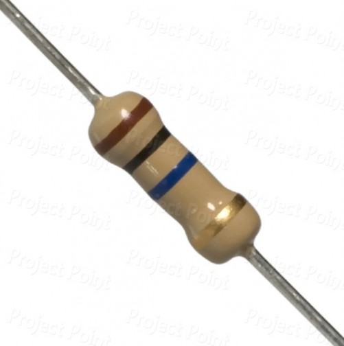 10M Ohm 0.5W Carbon Film Resistor 5% - High Quality (Min Order Quantity 1 pc for this Product)