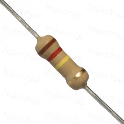 120K Ohm 0.5W Carbon Film Resistor 5% - High Quality (Min Order Quantity 1 pc for this Product)