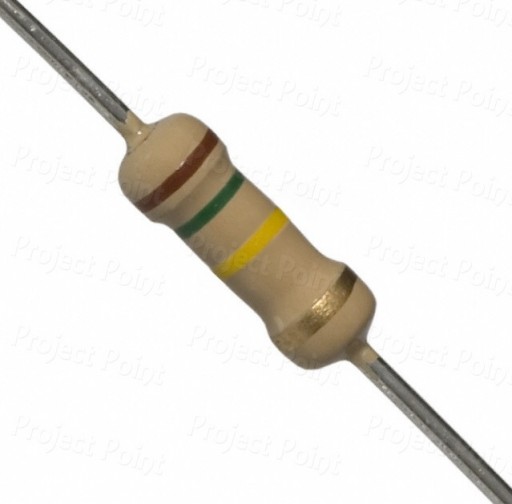 150K Ohm 0.5W Carbon Film Resistor 5% - High Quality (Min Order Quantity 1 pc for this Product)